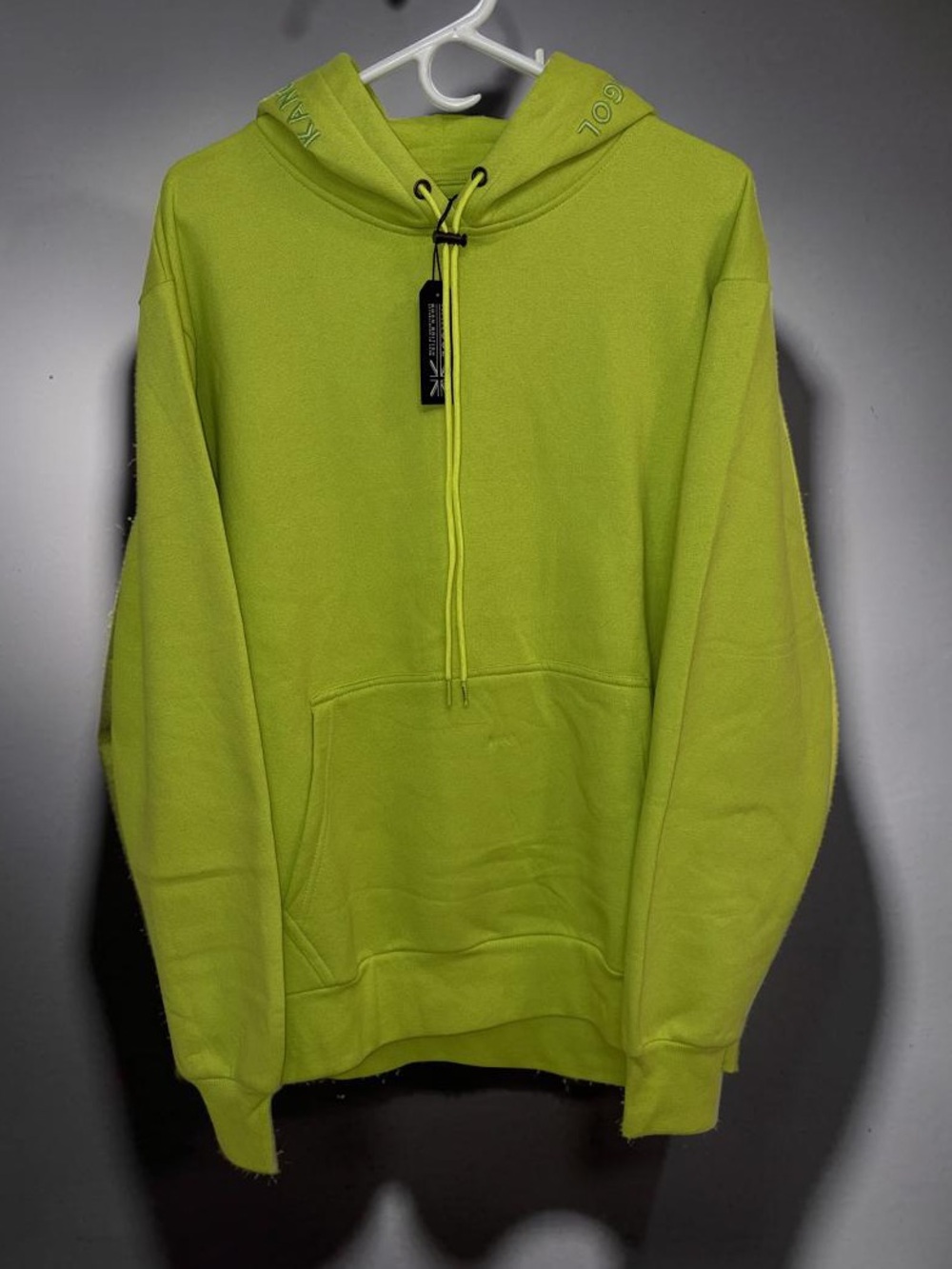 BNWT Kangol Neon Yellow Crewneck Hoodie
